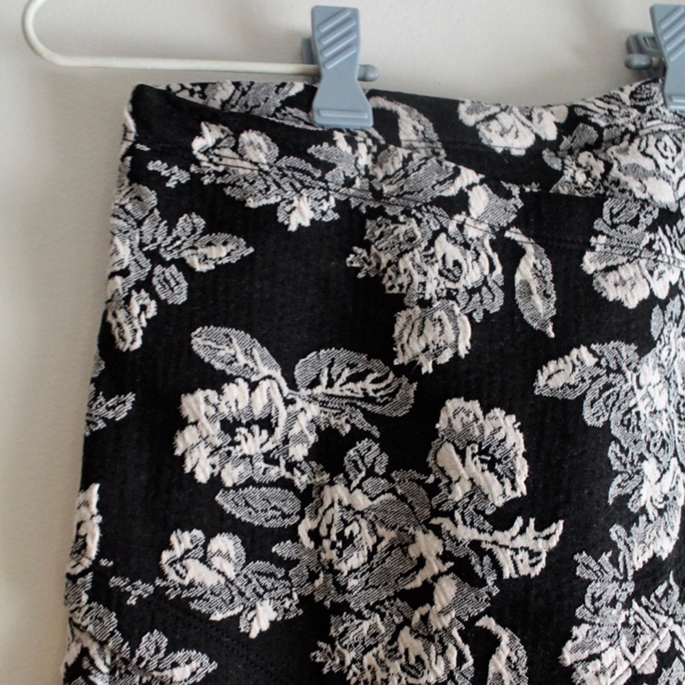 Floral wrapped skort
